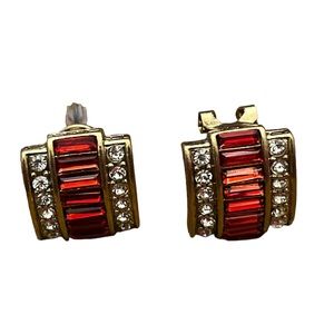 Heidi daus earring red crystal